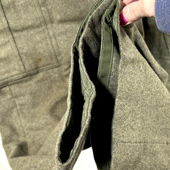 Vintage German Military Army Wool Cargo Field Pants Mens 36 x 27 Double Front - Picture 4 of 7